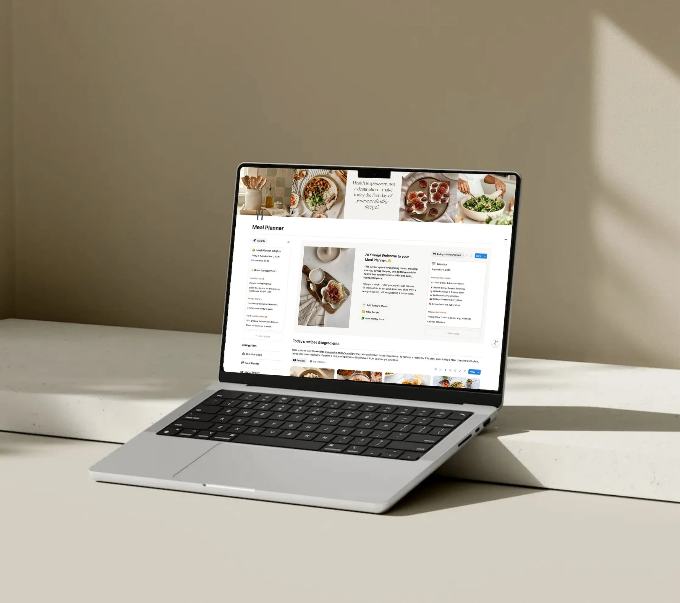 Meal Planner Notion template