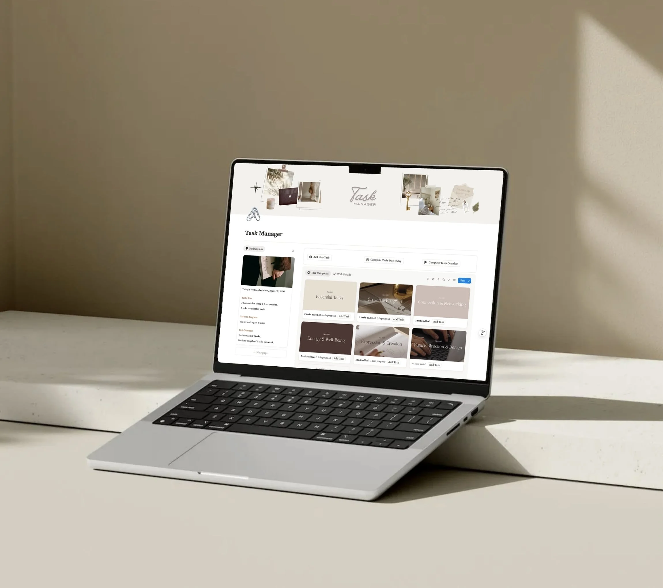 Task Manager Notion template