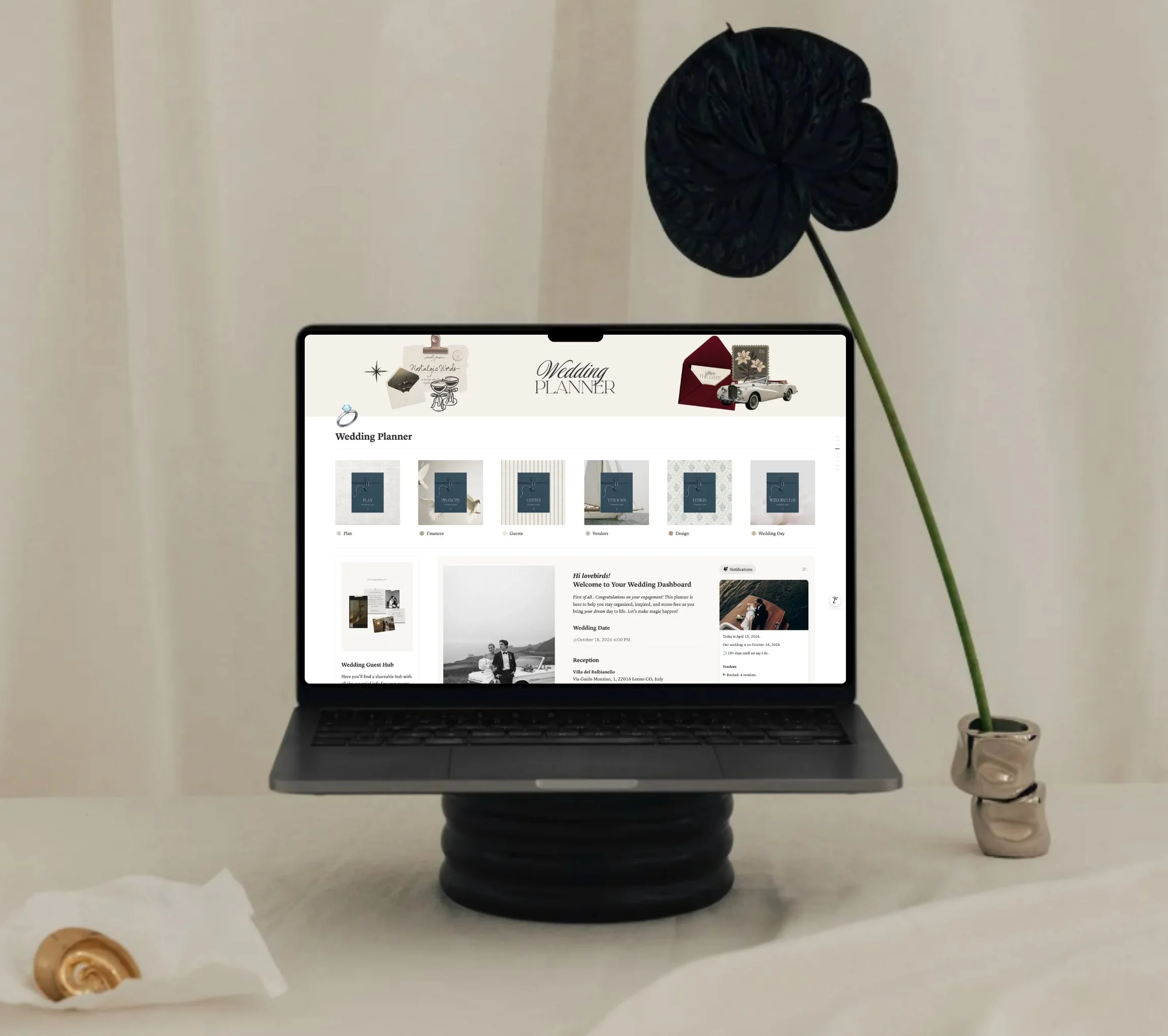 Wedding Planner Notion template